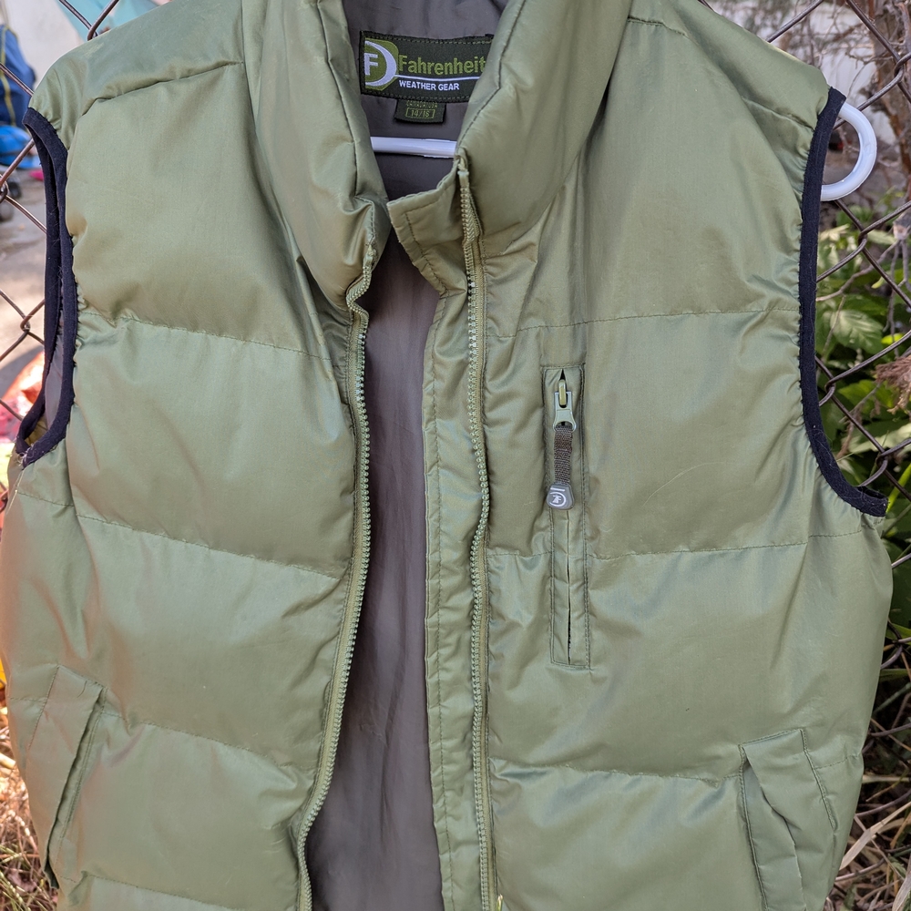 Fahrenheit Olive Quilted Vest